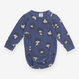 Bodysuit long sleeved blue bear