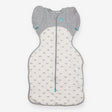 Swaddle bag grey white clouds