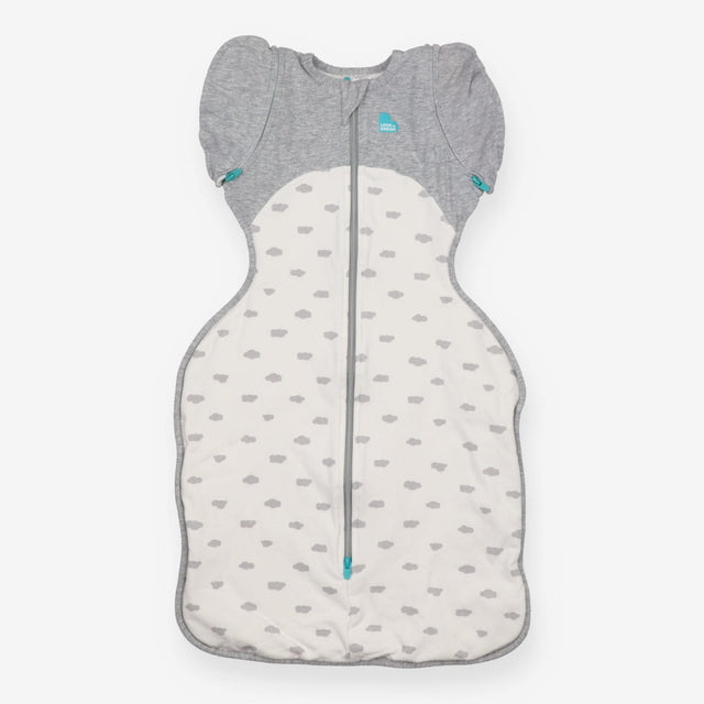 Swaddle bag grey white clouds