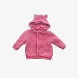 Pink Knit Hoody with Pink Lining and Ears