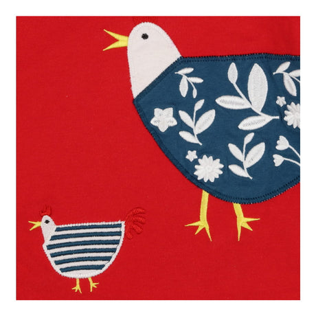 Red Long Sleeve Mum & Baby Hen