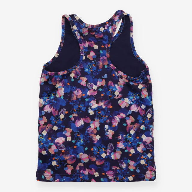 Sports vest dark florals