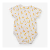 Bodysuit Cream with Mum and Baby Giraffe Print