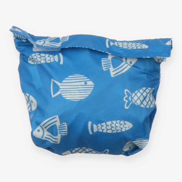 Raincoat packaway blue fish