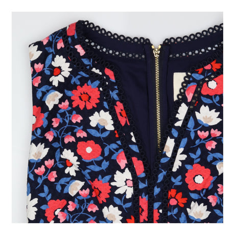 Kate Spade Shore Thing Daisy Jacquard Navy Sheath 