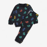 Tracksuit Grey Triceratops Print 2pcs