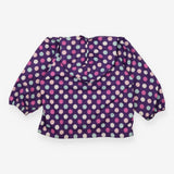 Pack Away Jacket Purple Spotted