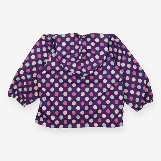Pack Away Jacket Purple Spotted