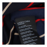 Club Monaco Navy Stripe Polyester Shirt Dress