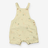 Green shortie oranges dungarees