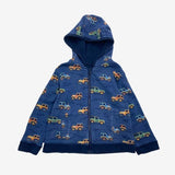 Reversible blue tractor hoody