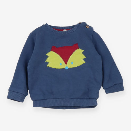 Sweater blue with fox face