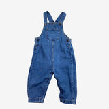 Denim Dungarees with Pocket with teddy bear vest 