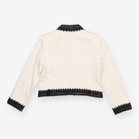 Alice + Olivia Amaya Tweed Jacket – Embroidered Tr