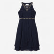 Sleeveless Cocktail Dress Embellished Neckline Chi