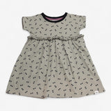 Dress jersey khaki with black spots