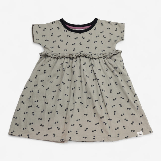 Dress jersey khaki with black spots