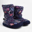 Navy Woodland Slipper Boots