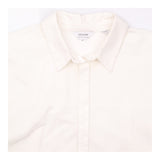 White 100% Cotton Long Sleeve Button Down Shirt