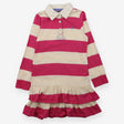 Rugby Dress Pink and White Stripe
