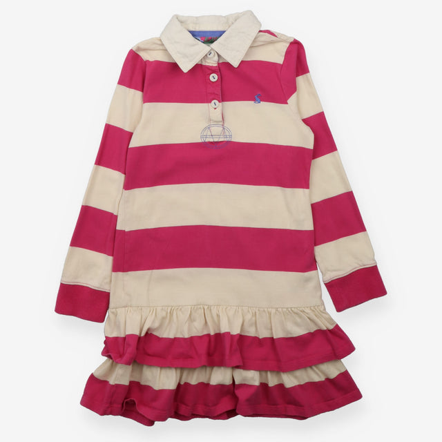Rugby Dress Pink and White Stripe