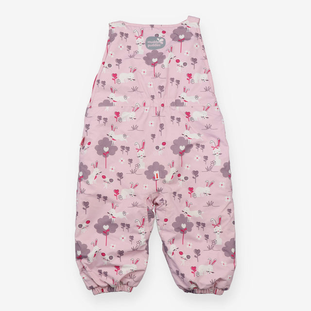 Waterproof Dungaree Fleece Lined Light Pink 