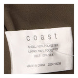 Dress Short Sleeve Embellished Sequin Pleated Taup