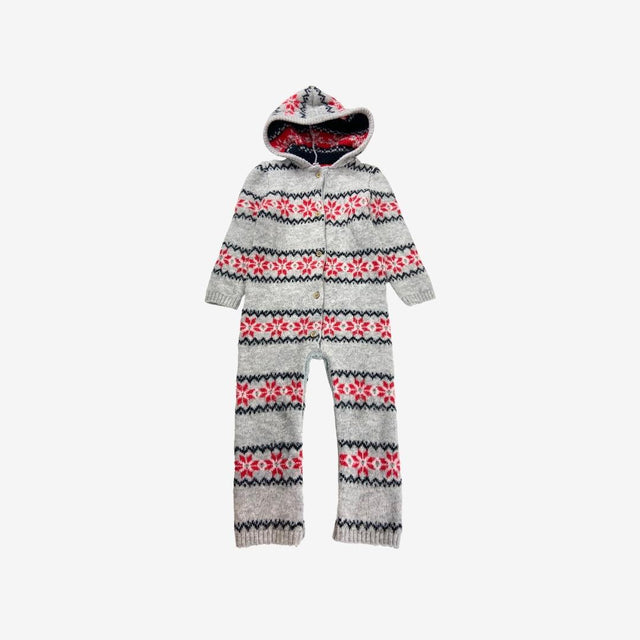 Grey Fairisle Knit Onesie