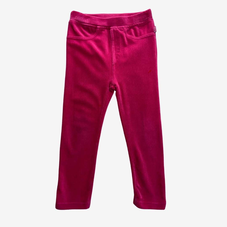 Cord Pink Ribbed Leggings