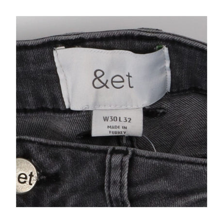 &et charcoal washed slim fit jeans