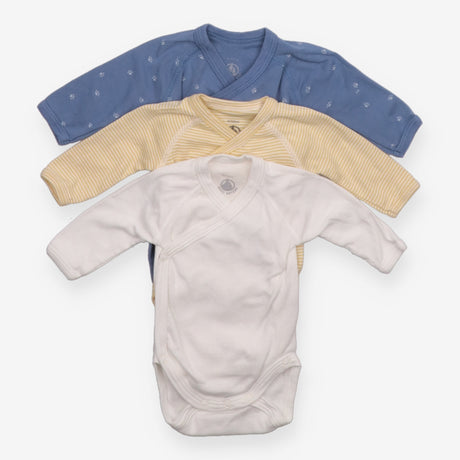 Bodysuits Yellow Stripe, White and Blue Pawprint 3