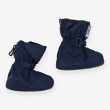 Navy Striped Fleece Lined Waterproof Booties