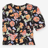 Anthropologie Maeve Black Multicolour Floral Print