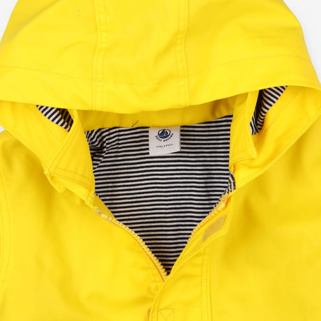 Yellow Raincoat Striped Lined