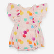 Angel and Rocket bubble shortie romper watercolour