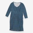 Blue geometric Maternity/Nursing top