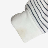 White with grey stripe baby joggers