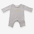 Sleepsuit grey stripe elephant castle