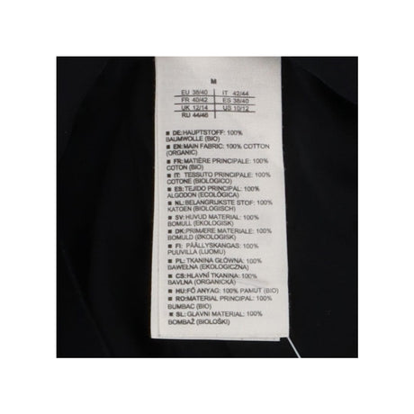 Black Crewneck T-shirt - Frill Sleeves