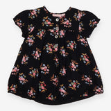 Dress Short Sleeve Navy Flower Print
