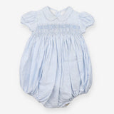 Amaia Dress Romper Linen Blue and White Strips