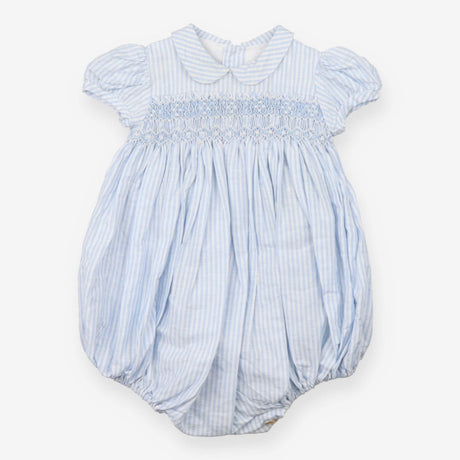 Amaia Dress Romper Linen Blue and White Strips