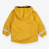 Coat fisherman yellow blue fleece lining