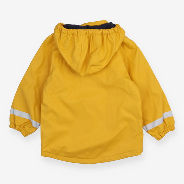 Coat fisherman yellow blue fleece lining