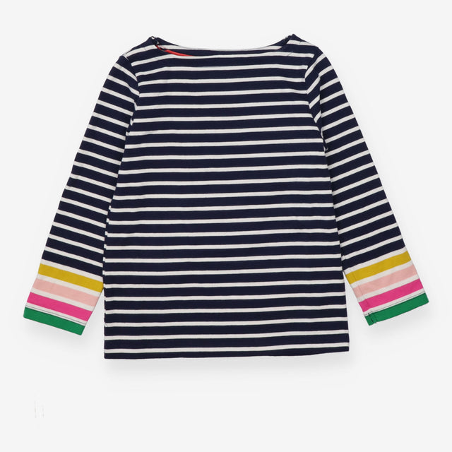 T-shirt long sleeve blue and white striped 