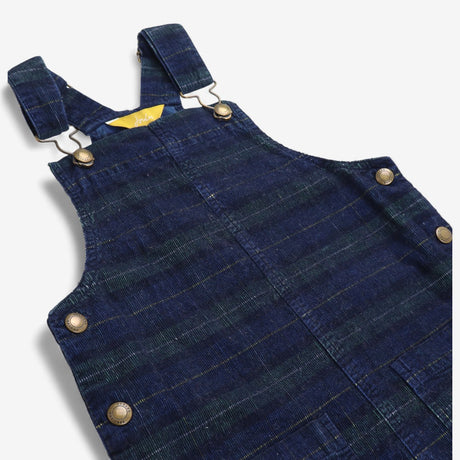Navy plaid dress small bunny logo