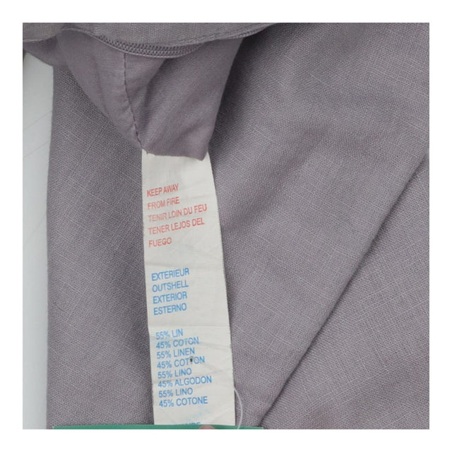 Trousers linen lilac sequin hem