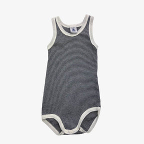 Blue and White Stripe Vest