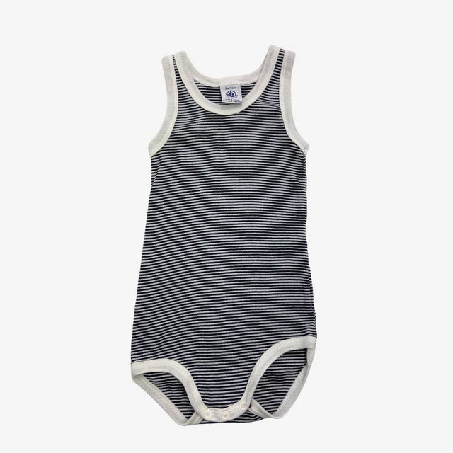 Blue and White Stripe Vest