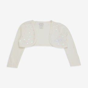 Cardigan Cream Long Sleeve with Sequins